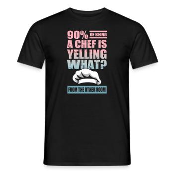 Chef - Männer T-Shirt - Schwarz - Vorne - AI Model Male 178 light (178cm)