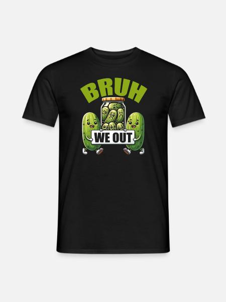 Funny Pickle - Männer T-Shirt - Schwarz