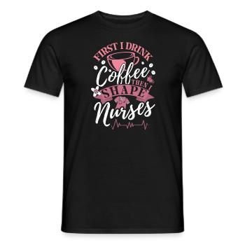 Infirmière enseignante - T-shirt homme - noir - Devant - AI Model Male 178 light (178cm)