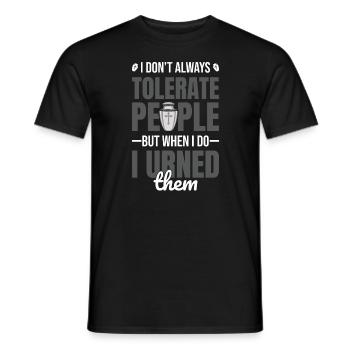 Funeral director Cremation mortician - Men's T-Shirt - black - Front - AI Model Male 178 light (178cm)