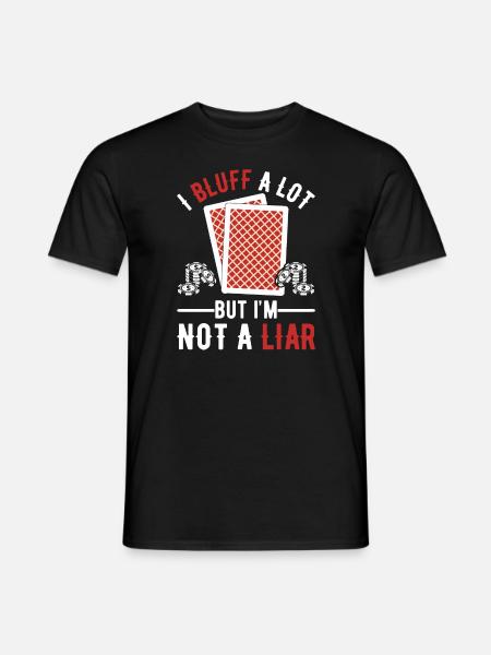 Poker - Männer T-Shirt - Schwarz