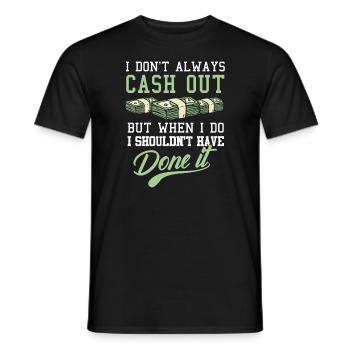 Parlay sports betting - Men's T-Shirt - black - Front - AI Model Male 178 light (178cm)