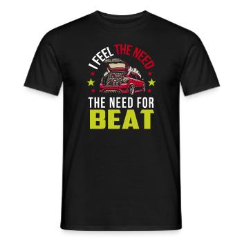 Car audio - Männer T-Shirt - Schwarz - Vorne - AI Model Male 178 light (178cm)
