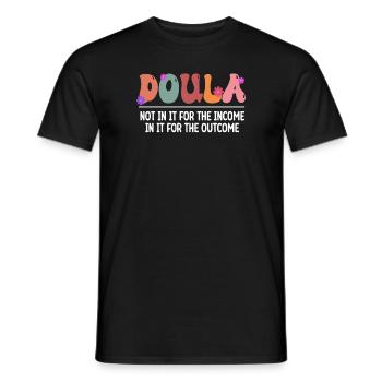 Doula Birth Worker Midwife - Männer T-Shirt - Schwarz - Vorne - AI Model Male 178 light (178cm)