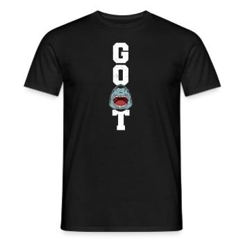 Shark Marine biologist - Men's T-Shirt - black - Front - AI Model Male 178 light (178cm)