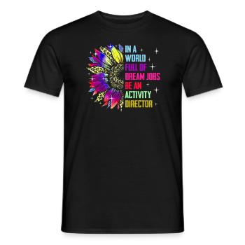 Activity Director - Men's T-Shirt - black - Front - AI Model Male 178 light (178cm)
