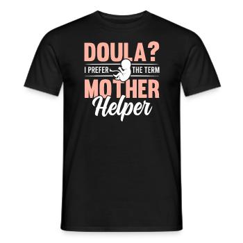 Doula Birth Worker Midwife - Männer T-Shirt - Schwarz - Vorne - AI Model Male 178 light (178cm)