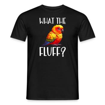 Sun conure - Men's T-Shirt - black - Front - AI Model Male 178 light (178cm)