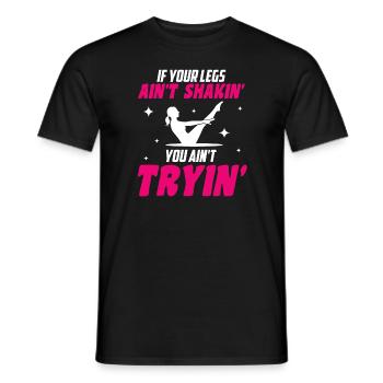 Pilates - T-shirt homme - noir - Devant - AI Model Male 178 light (178cm)