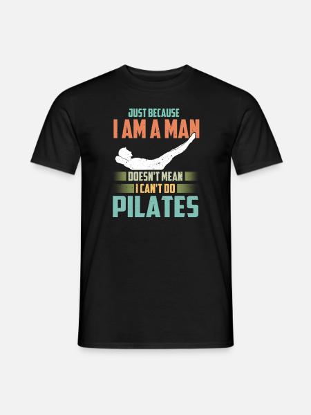 Pilates - Männer T-Shirt - Schwarz