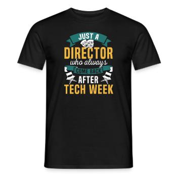 Theater Director - Männer T-Shirt - Schwarz - Vorne - AI Model Male 178 light (178cm)