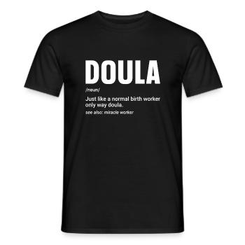 Doula Birth Worker Midwife - Männer T-Shirt - Schwarz - Vorne - AI Model Male 178 light (178cm)