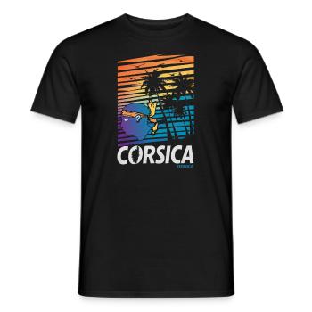 Corsica - T-shirt homme - noir - Devant - AI Model Male 178 light (178cm)