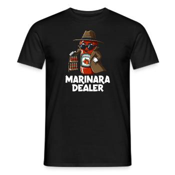 Marinara Dealer - Men's T-Shirt - black - Front - AI Model Male 178 light (178cm)
