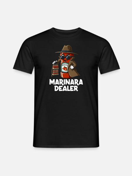 Marinara Dealer - Männer T-Shirt - Schwarz