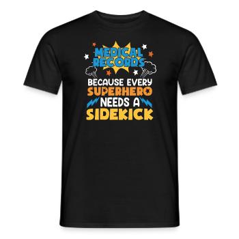 Medical Records - Männer T-Shirt - Schwarz - Vorne - AI Model Male 178 light (178cm)