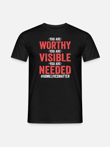 Homeless Awareness - Männer T-Shirt - Schwarz