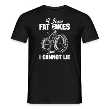 Fat Bike - Männer T-Shirt - Schwarz - Vorne - AI Model Male 178 light (178cm)