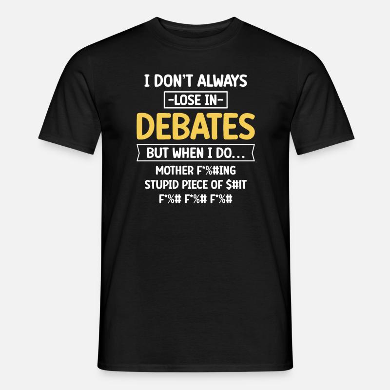 Speech debate team - Men's T-shirt - black