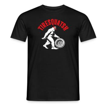 Tire Guy - Men's T-Shirt - black - Front - AI Model Male 178 light (178cm)