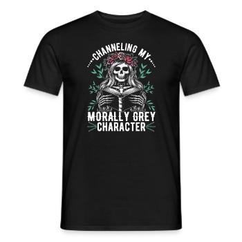 Dark Romance Smut Reader - Men's T-Shirt - black - Front - AI Model Male 178 light (178cm)
