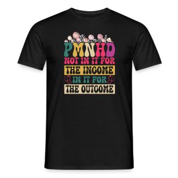 Infirmière praticienne en santé mentale psychiatrique PMHNP - T-shirt homme - noir - Devant - AI Model Male 178 light (178cm)