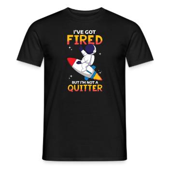 Astronaute Homme de l’espace - T-shirt homme - noir - Devant - AI Model Male 178 light (178cm)