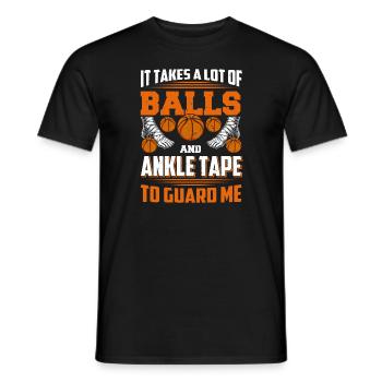 Drôle de basket-ball Ankle breaker - T-shirt homme - noir - Devant - AI Model Male 178 light (178cm)