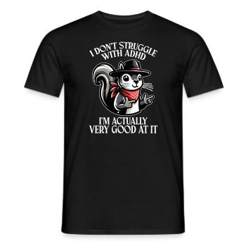 ADHD Attention Deficit Disorder - Männer T-Shirt - Schwarz - Vorne - AI Model Male 178 light (178cm)