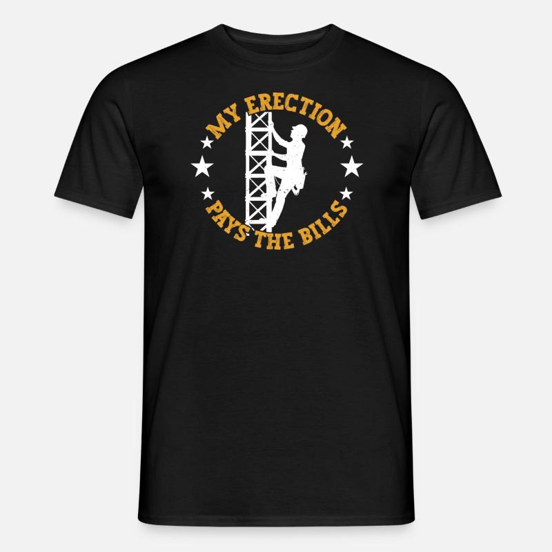 Tower climber - Männer T-Shirt - Schwarz