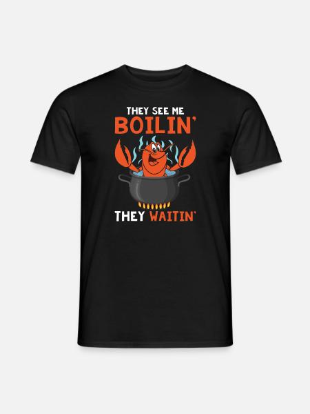 Crawfish Hot Tub - Männer T-Shirt - Schwarz