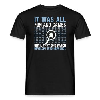 Programmeur informatique Programmation informatique - T-shirt homme - noir - Devant - AI Model Male 178 light (178cm)