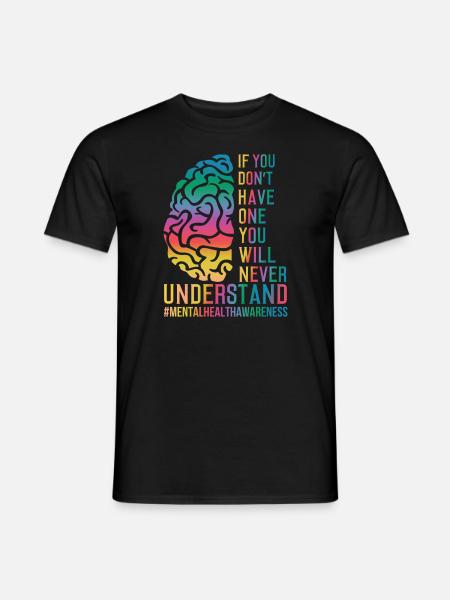 Mental Health Awareness - Männer T-Shirt - Schwarz
