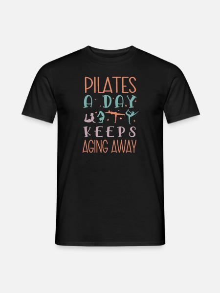 Pilates - Männer T-Shirt - Schwarz