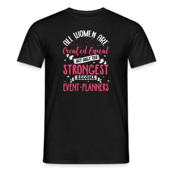 Event Planner - Männer T-Shirt - Schwarz - Vorne - AI Model Male 178 light (178cm)