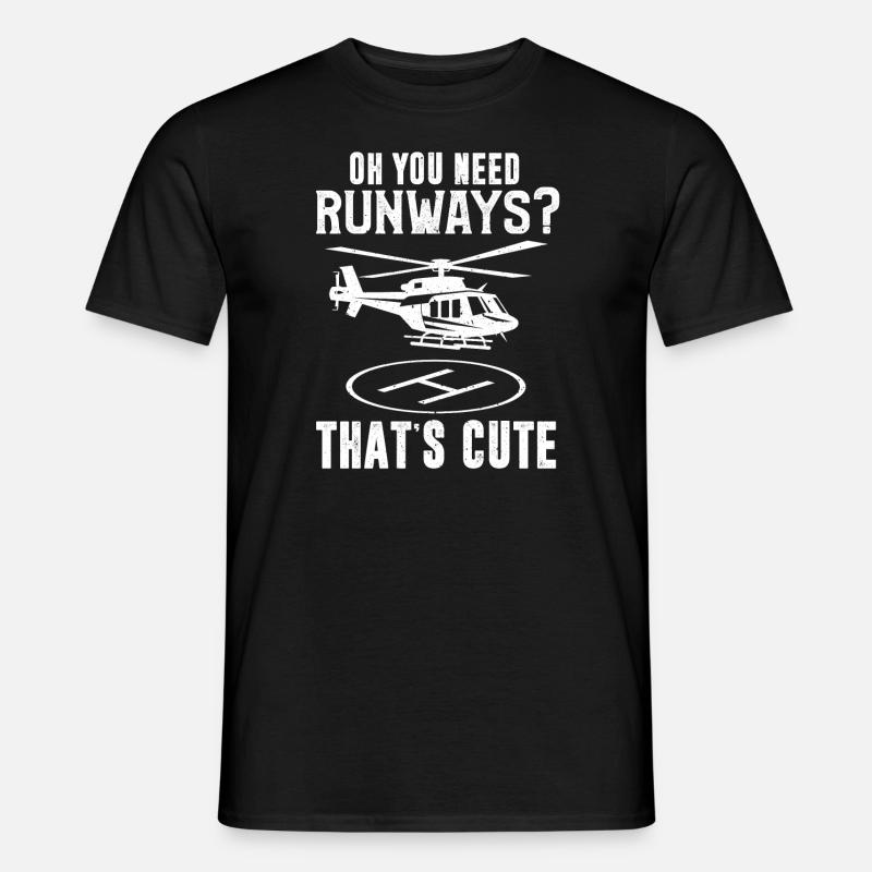 Helicopter Pilot - Men’s T-shirt - black