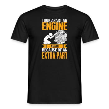 Car mechanic engineer - Männer T-Shirt - Schwarz - Vorne - AI Model Male 178 light (178cm)