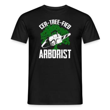 Arborist Tree trimmer - Männer T-Shirt - Schwarz - Vorne - AI Model Male 178 light (178cm)