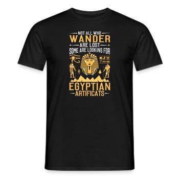 Archéologue égyptien - T-shirt homme - noir - Devant - AI Model Male 178 light (178cm)
