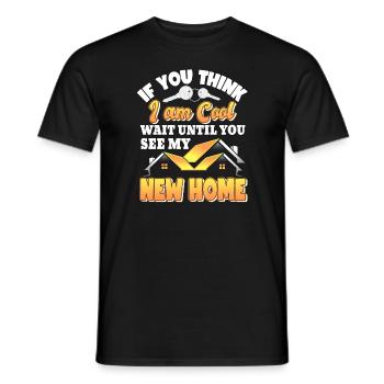 Housewarming new house Homeowner - Men's T-Shirt - black - Front - AI Model Male 178 light (178cm)