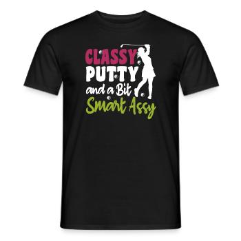 Golf Girl Golfer - Männer T-Shirt - Schwarz - Vorne - AI Model Male 178 light (178cm)