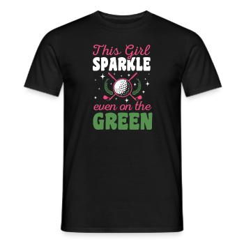 Golf Girl Golfer - Männer T-Shirt - Schwarz - Vorne - AI Model Male 178 light (178cm)