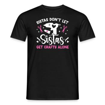 Crafting Crafter - Men's T-Shirt - black - Front - AI Model Male 178 light (178cm)
