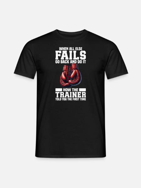 Boxer boxing - Men's T-Shirt - black