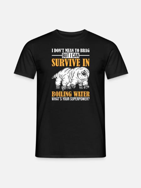 Tardigrade Microbiology waterbear - Männer T-Shirt - Schwarz