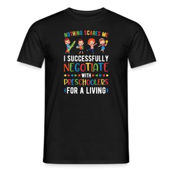 VPK Teacher Voluntary Prekindergarten - Men's T-Shirt - black - Front - AI Model Male 178 light (178cm)