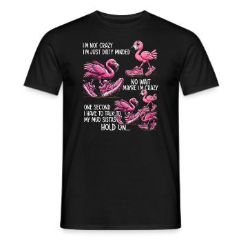 mud running mud run girl - Männer T-Shirt - Schwarz - Vorne - AI Model Male 178 light (178cm)