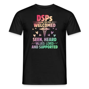 DSP Direct support Professional DSP Nurse - Männer T-Shirt - Schwarz - Vorne - AI Model Male 178 light (178cm)