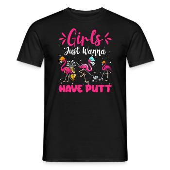 Golf Girl Golfer - Männer T-Shirt - Schwarz - Vorne - AI Model Male 178 light (178cm)