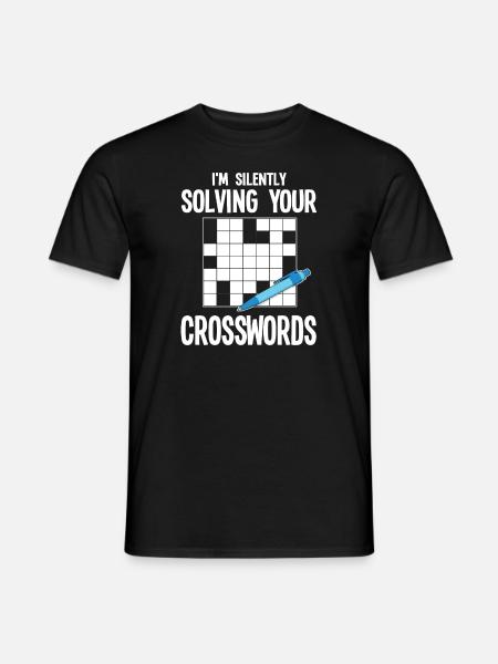 Crossword puzzle Crosswords - Mænd T-shirt - sort